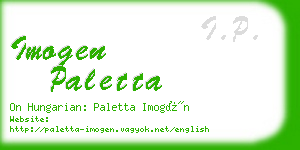 imogen paletta business card